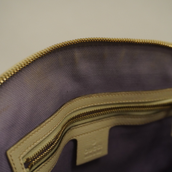 Auth Gucci Flora 2way Bag 309617 Women's Leather Boston Bag,Shoulder Bag Ivory - Picture 11 of 16